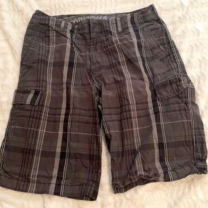Arizona Jean Co. black plaid shorts